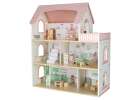 Domek dla lalek drewniany LULILO Peonio 70cm LED róż 11