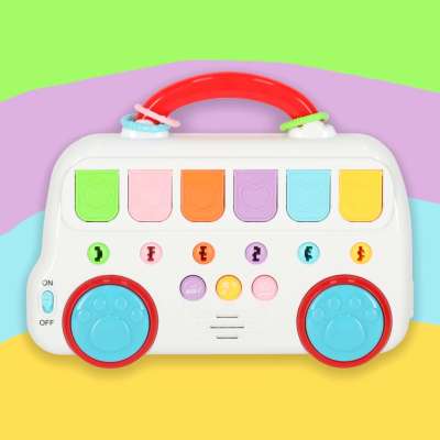 Educational bus playing pop-up animals keys