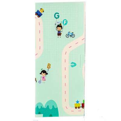Educational foam mat double-sided folding panda street 180 x 200cm