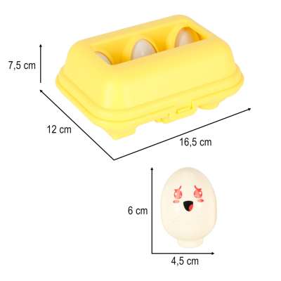 Educational puzzle sorter match shapes eggs montessori animals 6 pcs