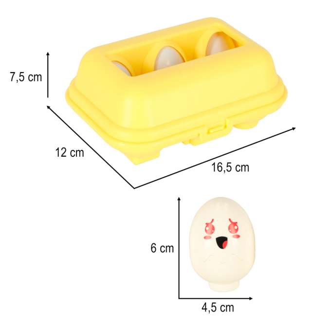Educational puzzle sorter match shapes eggs montessori animals 6 pcs