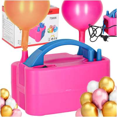 Electric balloon pump strong for 2 balloons 2 pumping nozzles