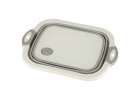 Foldable Silicone Basin with Drain Cutting Board Sink Colander 2
