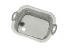 Foldable Silicone Basin with Drain Cutting Board Sink Colander 4