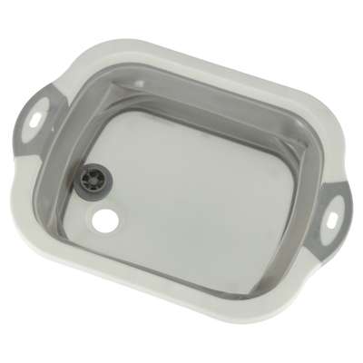 Foldable Silicone Basin with Drain Cutting Board Sink Colander