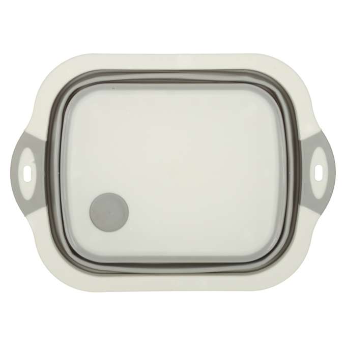 Foldable Silicone Basin with Drain Cutting Board Sink Colander