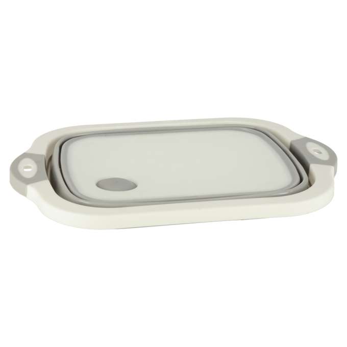 Foldable Silicone Basin with Drain Cutting Board Sink Colander