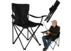 Folding fishing touring chair black 1
