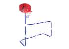 Football goal basketball backboard 2 balls 2