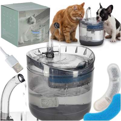 Fountain drinker for cat dog pet automatic drinker USB 1,8l cleaning filter