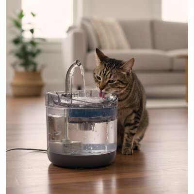 Fountain drinker for cat dog pet automatic drinker USB 1,8l cleaning filter
