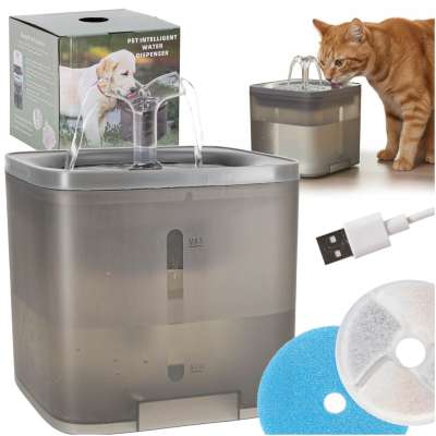 Fountain drinker for cat dog pet automatic drinker USB 2l cleaning filter