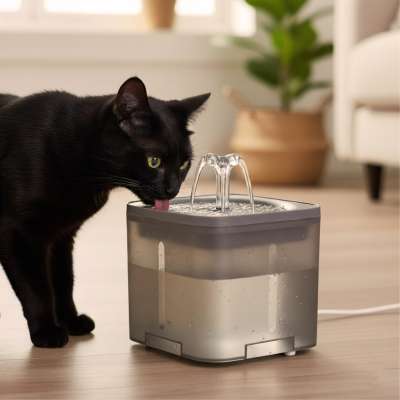 Fountain drinker for cat dog pet automatic drinker USB 2l cleaning filter
