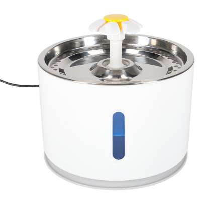 Fountain drinker for dog cat pet automatic LED drinker USB 2,4l cleaning filter
