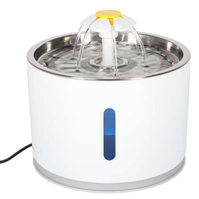 Fountain drinker for dog cat pet automatic LED drinker USB 2,4l cleaning filter