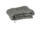 Garden folding lounger with cushion grey 7