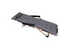 Garden folding lounger with cushion grey 13