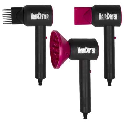 Hairdressing set for children hairdryer straightener 20 items