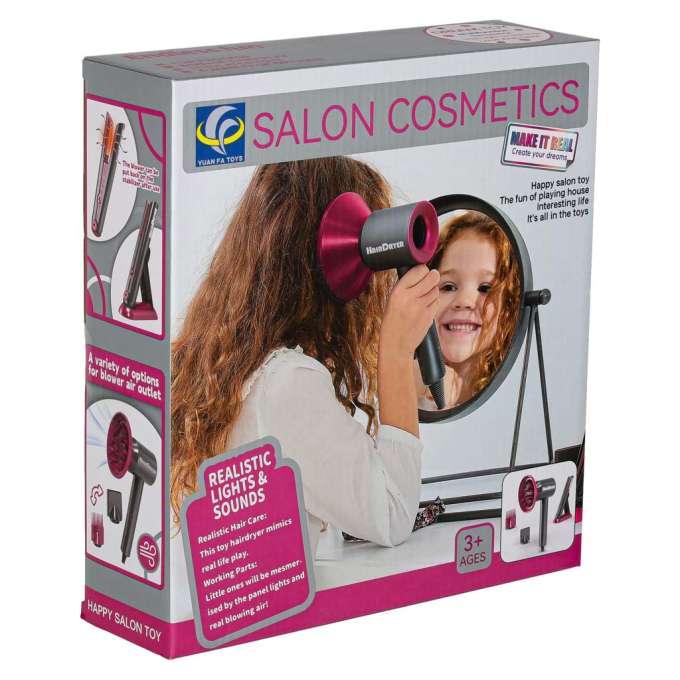 Hairdressing set for children hairdryer straightener 20 items