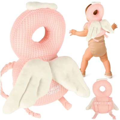 Head protection cushion for learning to walk backpack fall safety angel