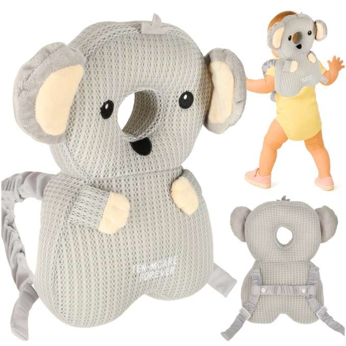 Head protection cushion for learning to walk backpack fall safety koala