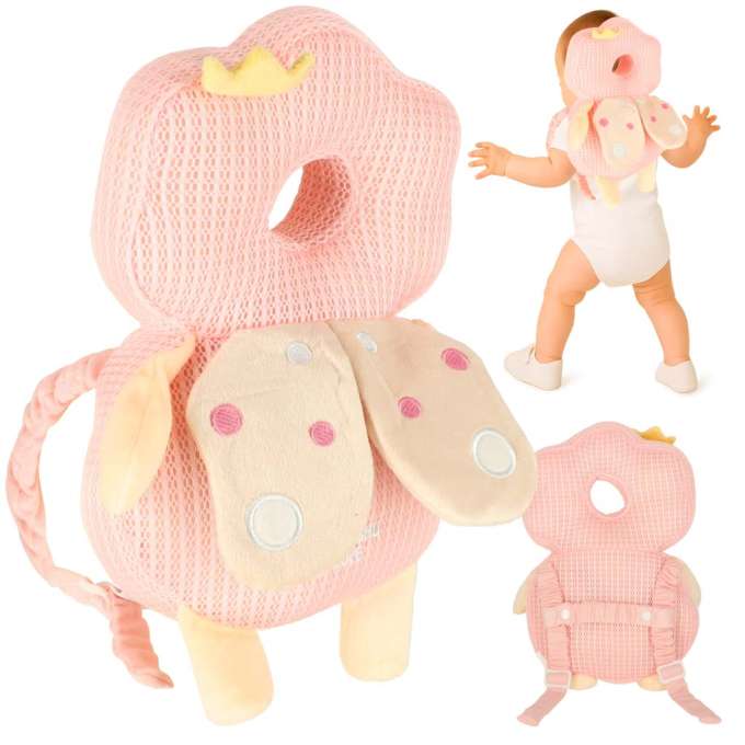 Head protection cushion for learning to walk backpack fall safety powder