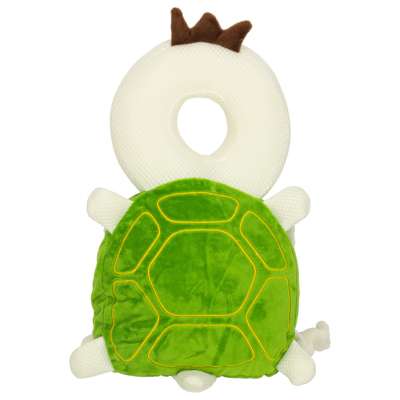 Head protection cushion for learning to walk backpack fall safety turtle