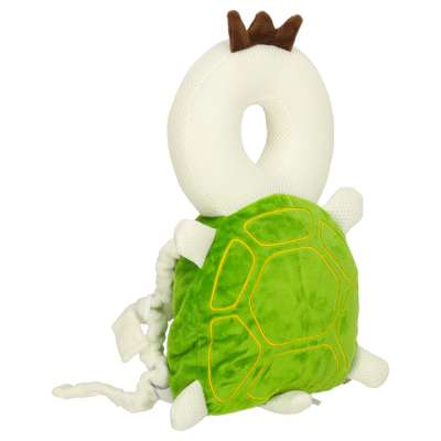 Head protection cushion for learning to walk backpack fall safety turtle
