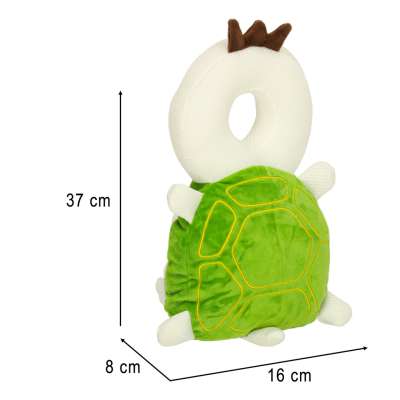 Head protection cushion for learning to walk backpack fall safety turtle