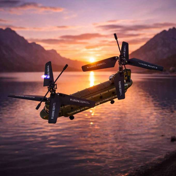 Helikopter zdalnie sterowany wojskowy Syma S026H-1 2,4GHz WI-FI