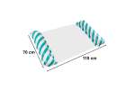 Inflatable beach mattress hammock water lounger chair swimming pool blue 3