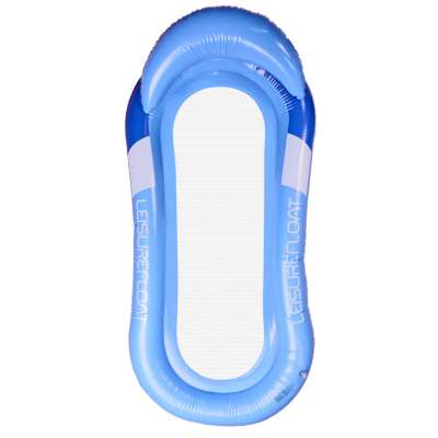 Inflatable beach mattress hammock water lounger chair swimming pool blue