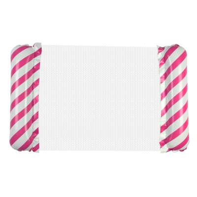 Inflatable beach mattress hammock water lounger chair swimming pool pink