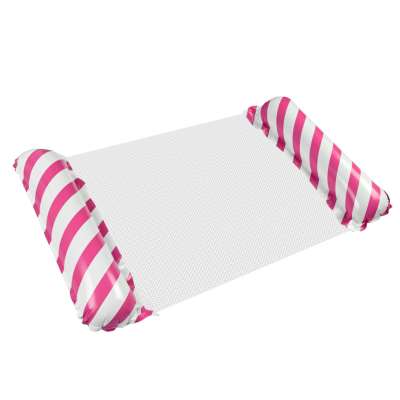 Inflatable beach mattress hammock water lounger chair swimming pool pink