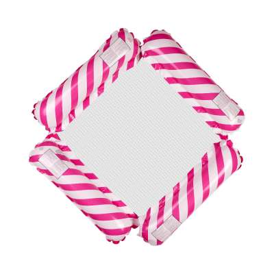 Inflatable beach mattress hammock water lounger chair swimming pool pink
