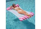 Inflatable beach mattress hammock water lounger chair swimming pool pink 7