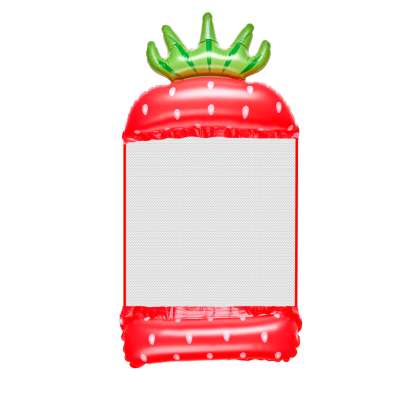Inflatable beach mattress hammock water lounger chair swimming pool strawberry