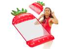Inflatable beach mattress hammock water lounger chair swimming pool strawberry 1
