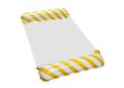 Inflatable beach mattress hammock water lounger chair swimming pool yellow 2