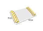 Inflatable beach mattress hammock water lounger chair swimming pool yellow 3