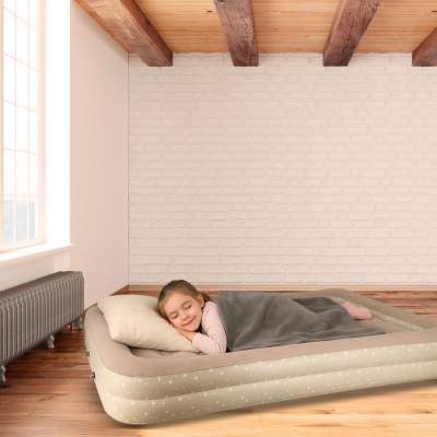 Inflatable mattress children's sleeping bed pump