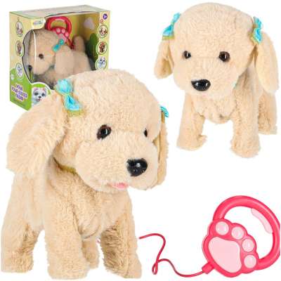 Interactive Puppy on a Leash Barking Walking and Tail-Wagging - Poodle