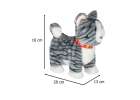 Interactive cat on leash movement sound grey 11
