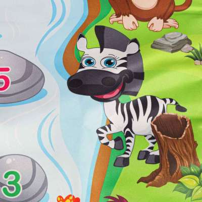 Interactive playing musical educational mat animals