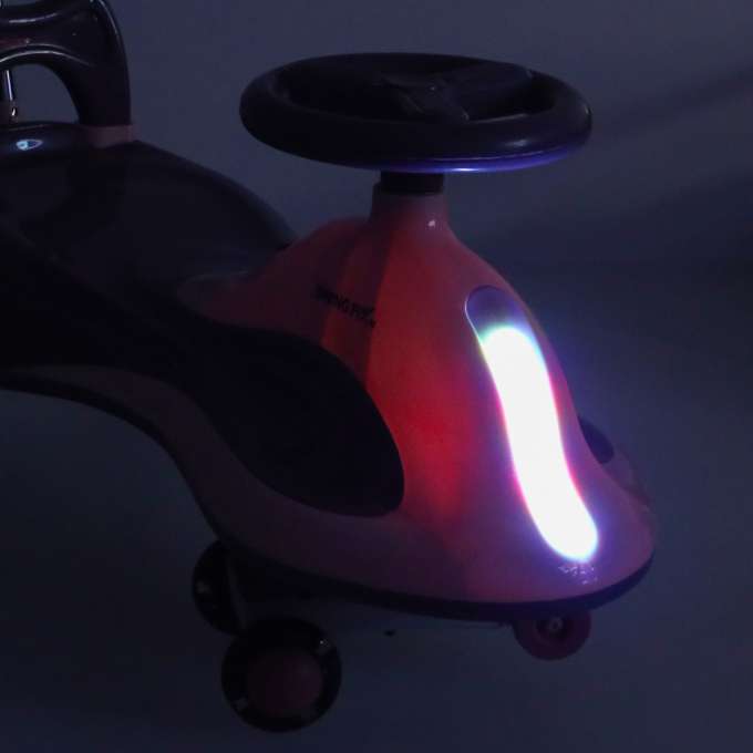 Jeździk grawitacyjny LED Swing FIX S2 skuter z rączką fioletowy max 100kg