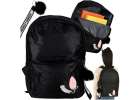 Junior single compartment school backpack black 1