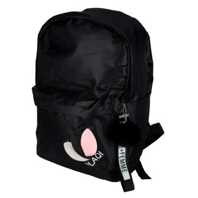 Junior single compartment school backpack black