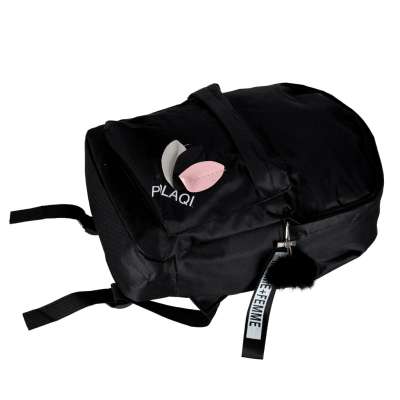 Junior single compartment school backpack black