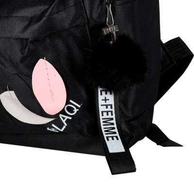 Junior single compartment school backpack black