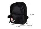 Junior single compartment school backpack black 10
